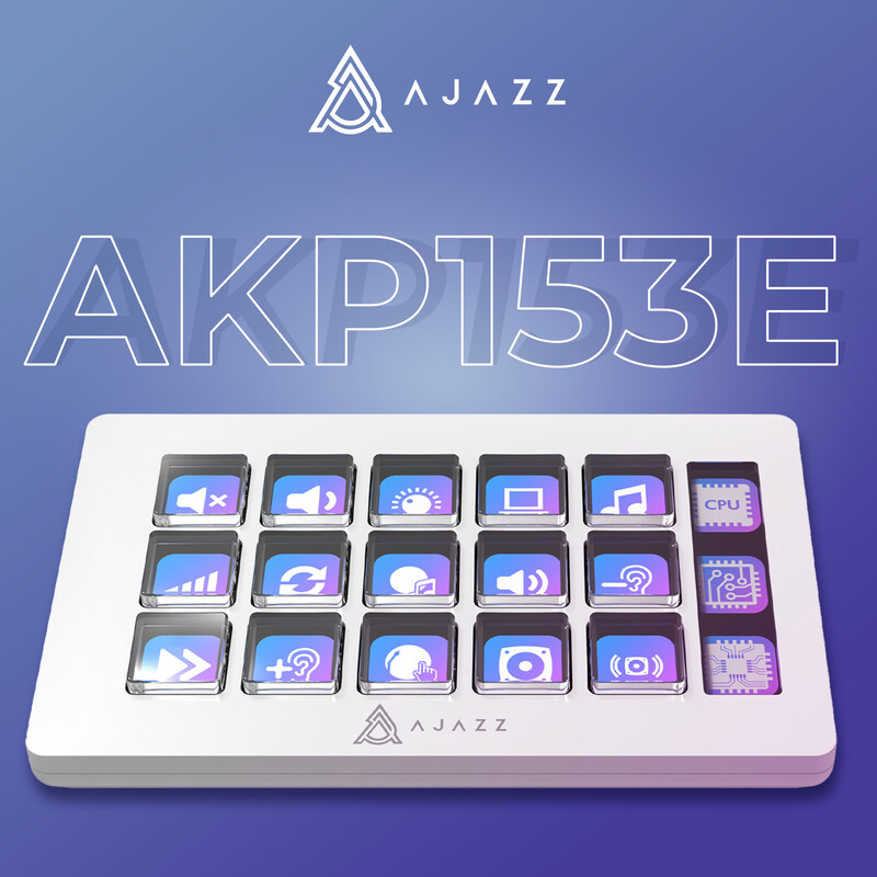 Контролер для стримінгу Ajazz AKP153E USB White (AKP153E-W)