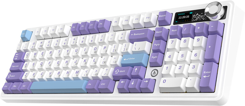 Клавіатура бездротова Ajazz AK980 V2 Maillard Switch White (AK980-V2-M-PWB)