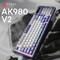 Фото - Клавіатура бездротова Ajazz AK980 V2 Maillard Switch White (AK980-V2-M-PWB) | click.ua