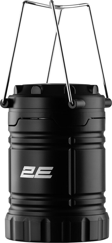 Ліхтар кемпінговий на батарейках 2E 3 Вт складаний Black (2E-PLBL3AAF)