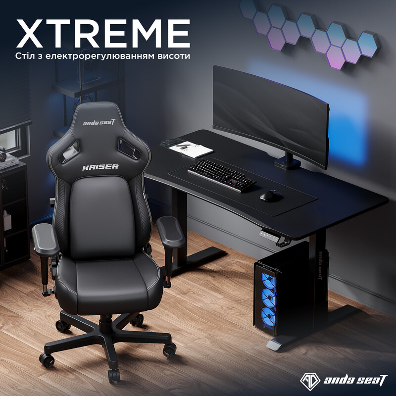 Комп`ютерний стіл Anda Seat Xtreme 1800x800 Black (AD-D-DD2-1800-04-B)