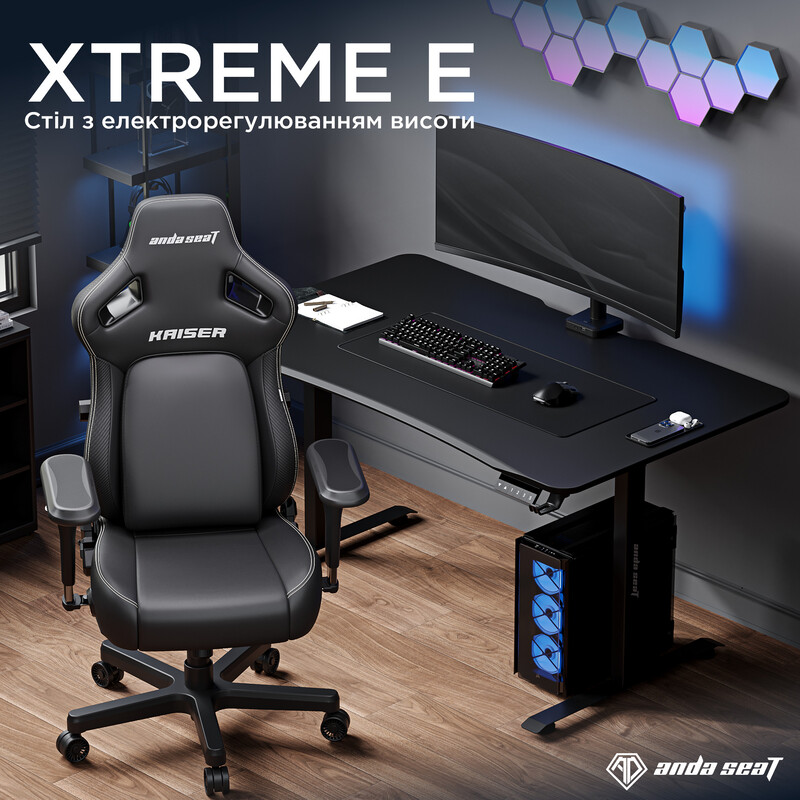 Комп`ютерний стіл Anda Seat Xtreme E 1400x750 Black (AD-D-DD1-1400-06-B)