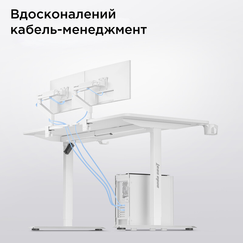 Компьютерный стол Anda Seat Xtreme E 1400x750 White (AD-D-DD1-1400-06-W)
