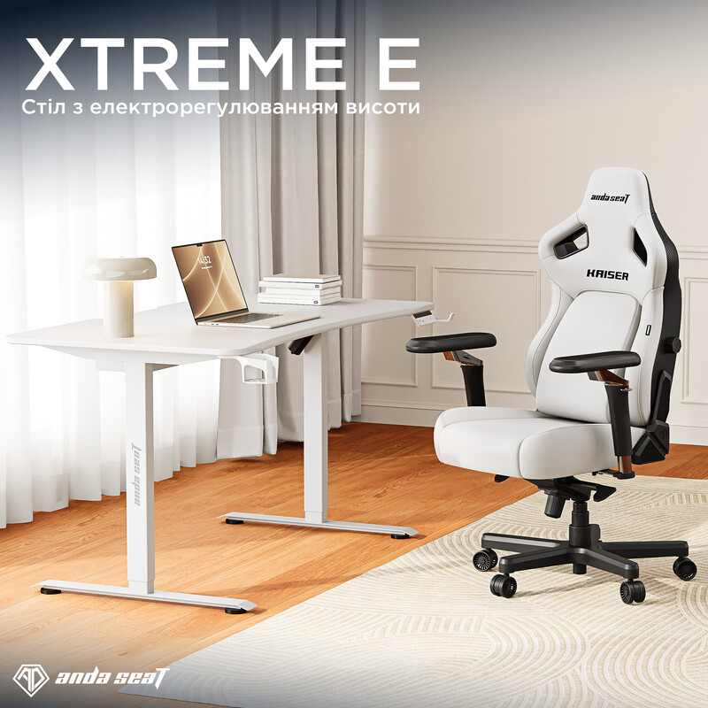 Компьютерный стол Anda Seat Xtreme E 1400x750 White (AD-D-DD1-1400-06-W)