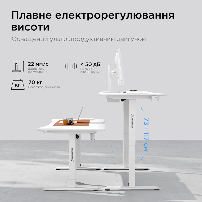 Комп`ютерний стіл Anda Seat Xtreme Pro 1400x750 White (AD-D-DD1-1400-08-W)