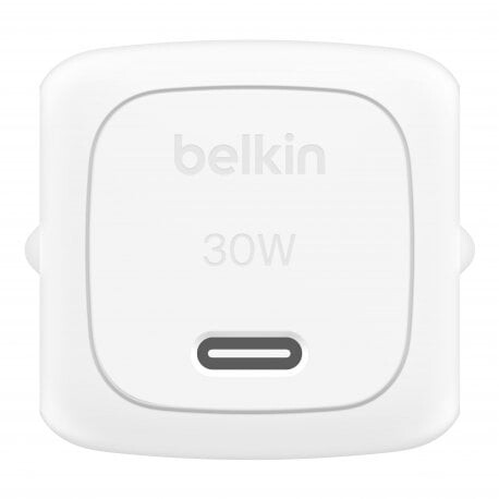 Мережевий зарядний пристрій Belkin BoostCharge Compact USB-C Wall Charger 30W White (WCA008KQWH)