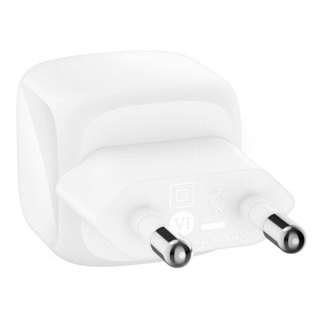 Мережевий зарядний пристрій Belkin BoostCharge Compact USB-C Wall Charger 30W White (WCA008KQWH)