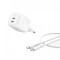 Фото - Мережевий зарядний пристрій Belkin BoostCharge Pro Dual USB-C GaN Wall Charger 50W + USB-C 1м White (WCH019KQ1MWH-B6) | click.ua