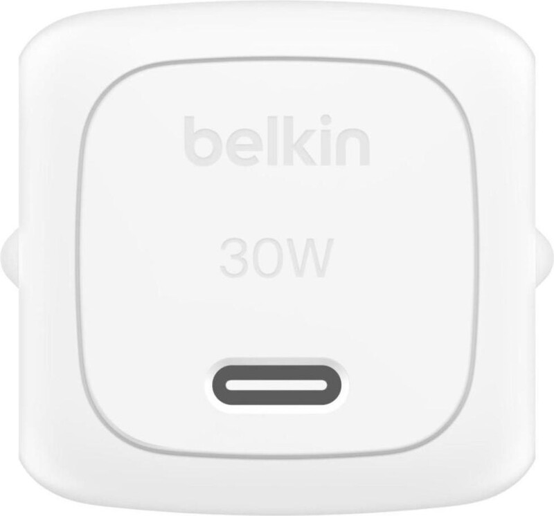 Мережевий зарядний пристрій Belkin BoostCharge Compact USB-C Wall Charger 30W + USB-C 1м White (WCA008KQ1MWH-B6)