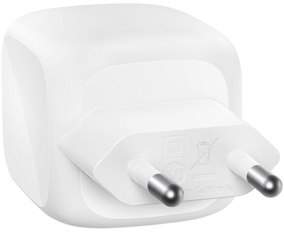 Сетевое зарядное устройство Belkin BoostCharge Pro Dual USB-C GaN Wall Charger 50W White (WCH019KQWH)
