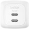 Фото - Сетевое зарядное устройство Belkin BoostCharge Pro Dual USB-C GaN Wall Charger 50W White (WCH019KQWH) | click.ua