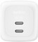 Фото - Мережевий зарядний пристрій Belkin BoostCharge Pro New Dual USB-C GaN Wall Charger 67W White (WCH020KQWH) | click.ua