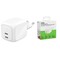 Фото - Мережевий зарядний пристрій Belkin BoostCharge Pro New Dual USB-C GaN Wall Charger 67W White (WCH020KQWH) | click.ua
