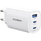 Фото - Мережевий зарядний пристрій Choetech GaN PD65W 3Ports White (PD9006) | click.ua