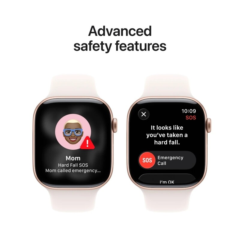Смарт-годинник Apple Watch Series 11 GPS 46mm Rose Gold Aluminium Case with Light Blush Sport Band - S/M (MEV64RK/A)