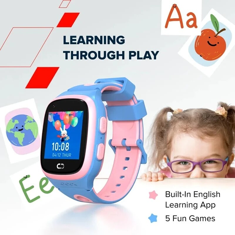 Дитячий смарт-годинник Canyon Zefir KW-49 4G LTE Pink-Blue (CNE-KW49PB)