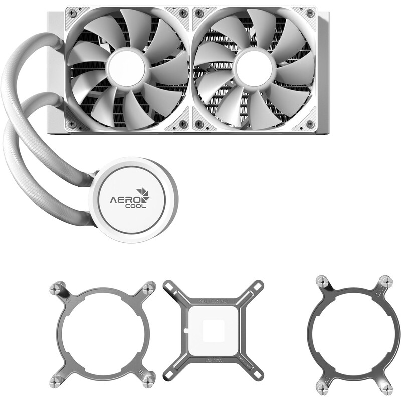 Система водяного охлаждения AeroCool Abyss L240R White (ACLA-AB24117.21)