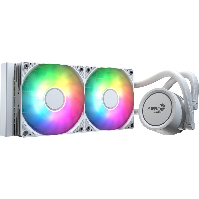 Система водяного охлаждения AeroCool Abyss L240R White (ACLA-AB24117.21)