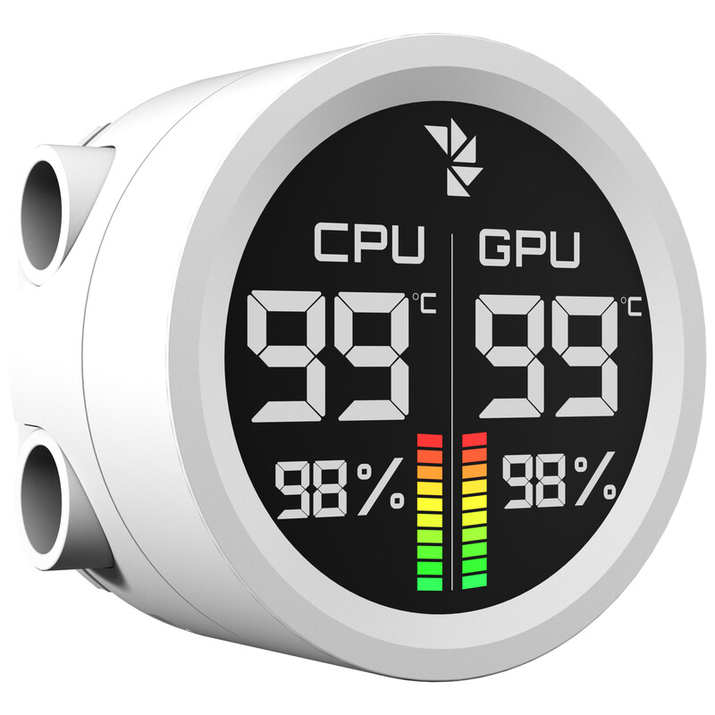 Система водяного охолодження AeroCool Abyss L240R Digi White (ACLA-AD24117.21)
