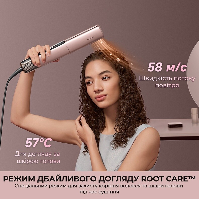 Утюжок (выпрямитель) для волос Dreame Aero Straight Pro Rosy Purple (AMS02A-RP)