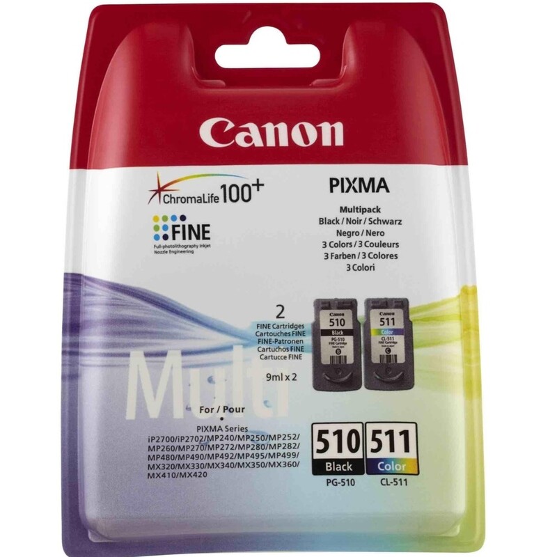 Картридж Canon (PG-510/CL-511) Pixma MP240/250/260/270/272/280/MX320/330 Multipack (2970B017AA)