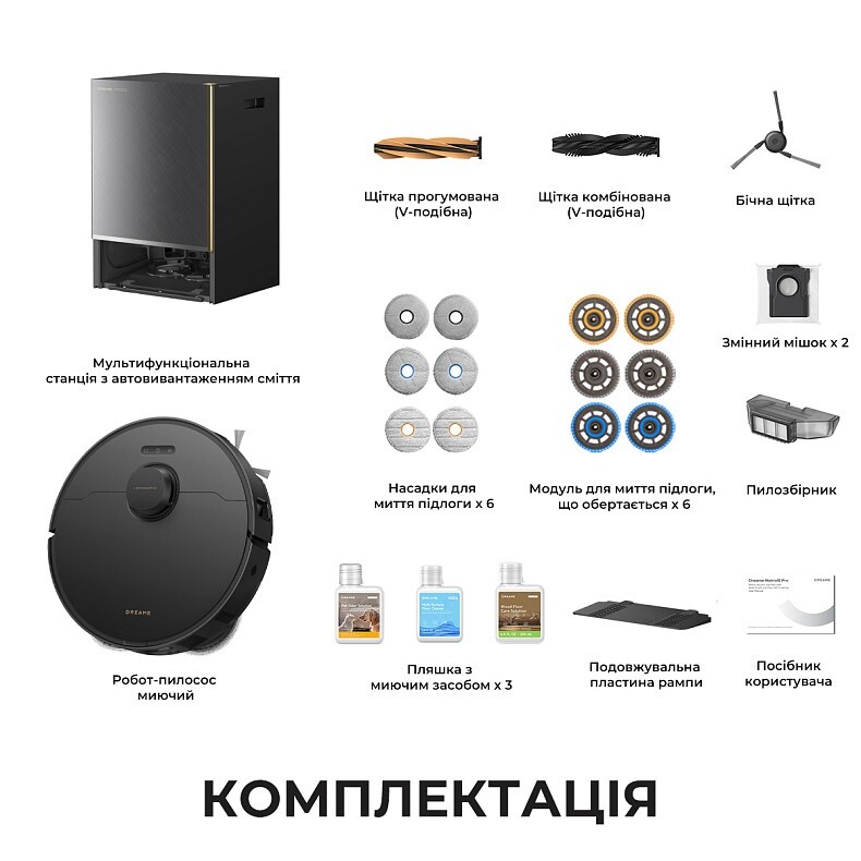 Робот-пылесос Dreame Bot Matrix 10 Pro Black (RLM61HE-Bl)