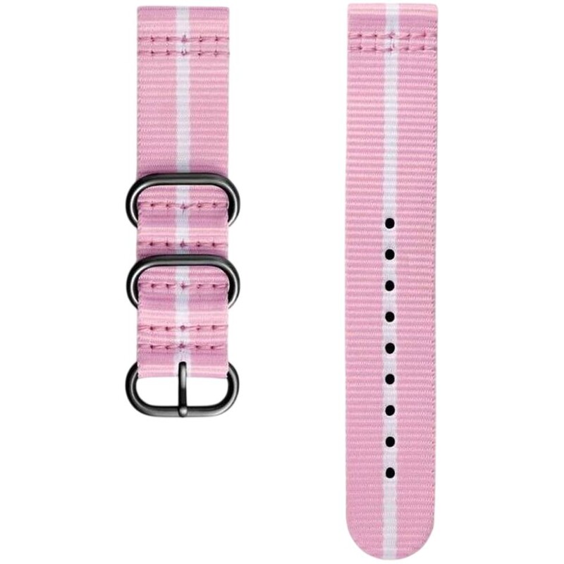 Ремінець Samsung Gear Premium Nato Pink-White (GP-R600BREECAE)