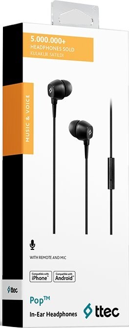 Гарнитура Ttec Pop Black (2KMM13S)