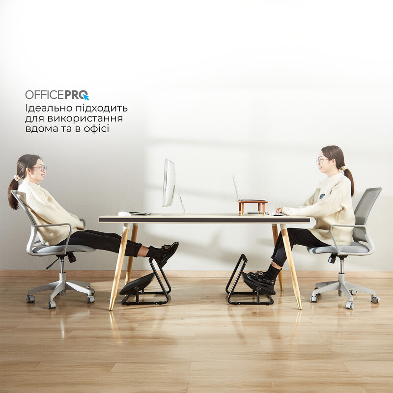 Регульована підставка для ніг OfficePro FR1040B Black