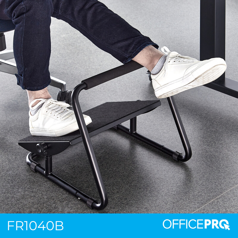 Регульована підставка для ніг OfficePro FR1040B Black