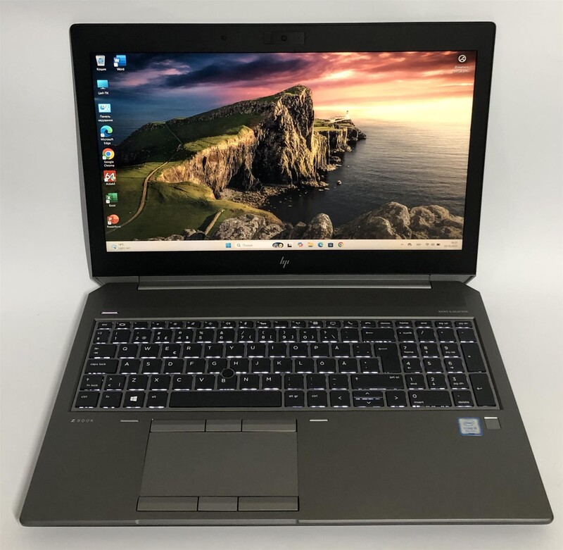Ноутбук HP ZBook 15 G6 / 15.6" FullHD IPS / i7-9850H / 32GB / 512GB SSD NVMe / nVidia Quadro T2000, 4GB / Win11Pro / Backlight / сканер отпечатка - Б/у