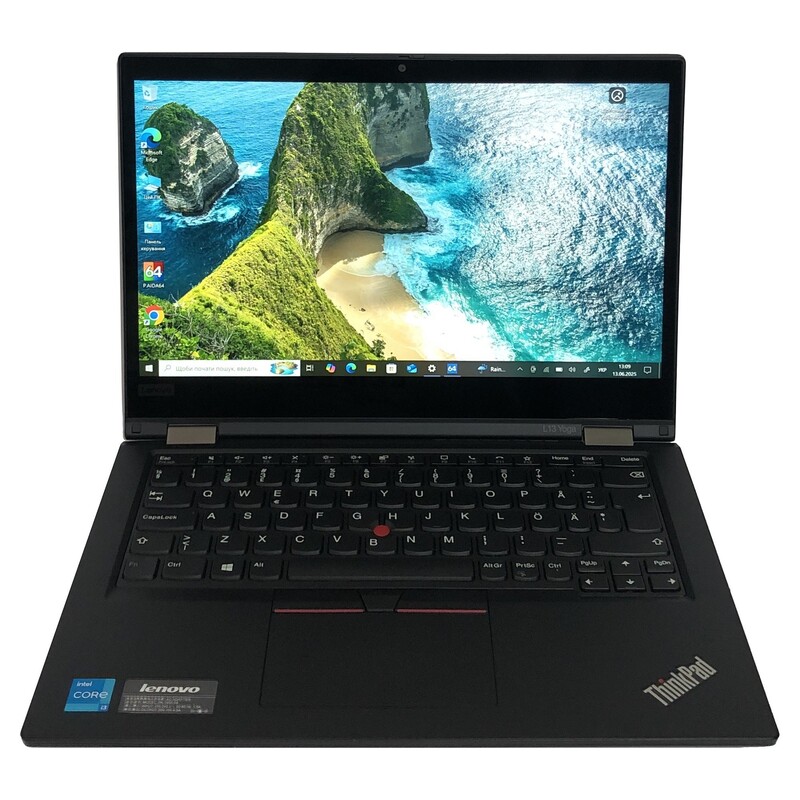 Ноутбук Lenovo ThinkPad L13 Yoga G2 / 13.3" FullHD IPS Touch / i3-1115G4 / 8GB / 256GB SSD / Win10Pro - Б/в