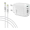 Фото - Сетевое зарядное устройство Intaleo TCGQPD120L (1USBx3A) White (1283126510007) + кабель Lightning | click.ua