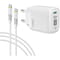 Фото - Сетевое зарядное устройство Intaleo TCGQPD120T (1USBx3A) White (1283126509988) + кабель USB Type С | click.ua