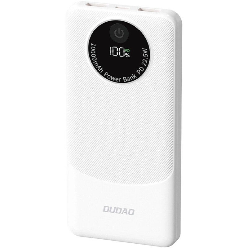 Універсальна мобільна батарея Dudao K12 10000mAh 22.5W White (6976625333875)