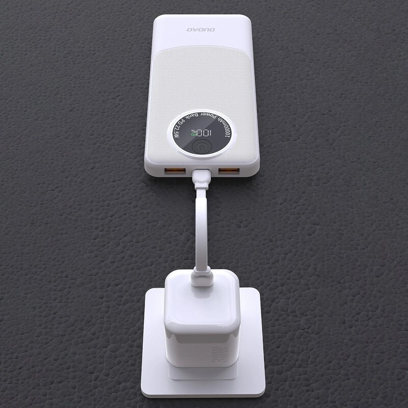 Універсальна мобільна батарея Dudao K12 10000mAh 22.5W White (6976625333875)