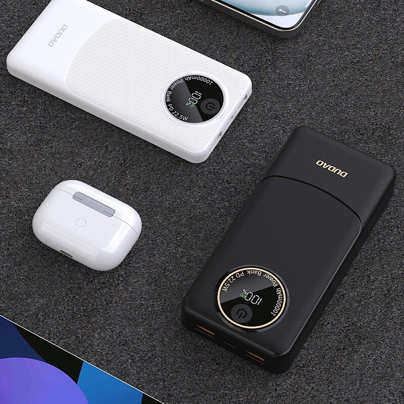 Універсальна мобільна батарея Dudao K12 10000mAh 22.5W White (6976625333875)
