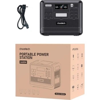 Зарядная станция Choetech BS008 2048Wh, 2400W (BS008-BQB)