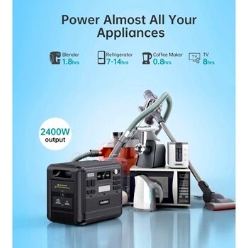 Зарядная станция Choetech BS008 2048Wh, 2400W (BS008-BQB)