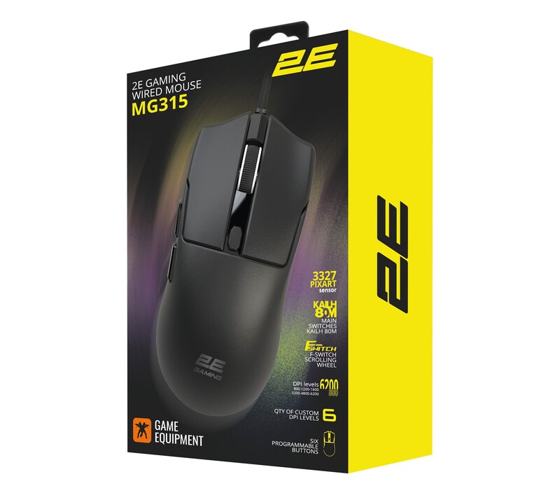 Миша 2E Gaming MG315 Black (2E-MG315UBK)
