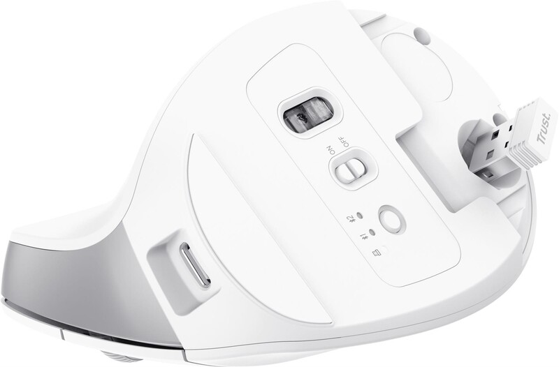 Миша бездротова Trust Bayo+ Multidevice Ergonomic White (25399)