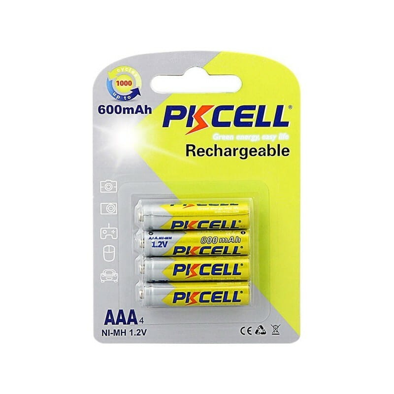 Акумулятор PKCELL Ni-MH AAA/HR03 600 mAh BL 4шт