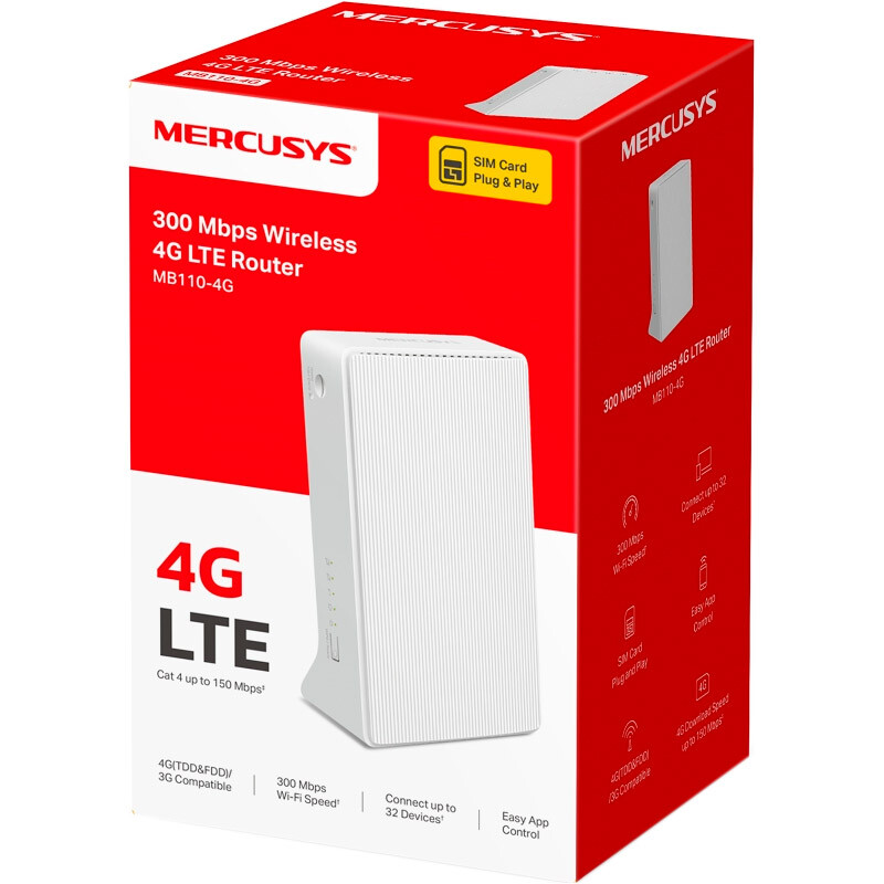 Бездротовий маршрутизатор Mercusys MB110-4G