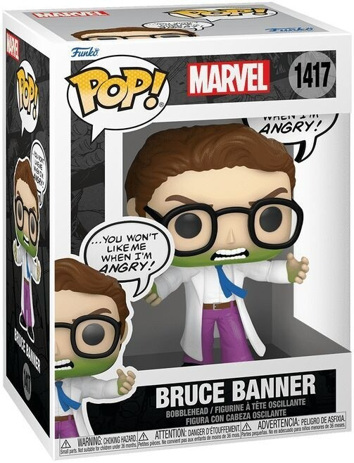 Коллекционная фигурка Funko POP Marvel: Bruce Banner (DON"T MAKE ME ANGRY) (889698827669)