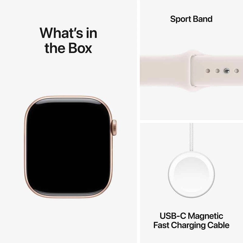 Смарт-часы Apple Watch Series 11 GPS 42mm Rose Gold Aluminium Case with Light Blush Sport Band - M/L (MEU44RK/A)