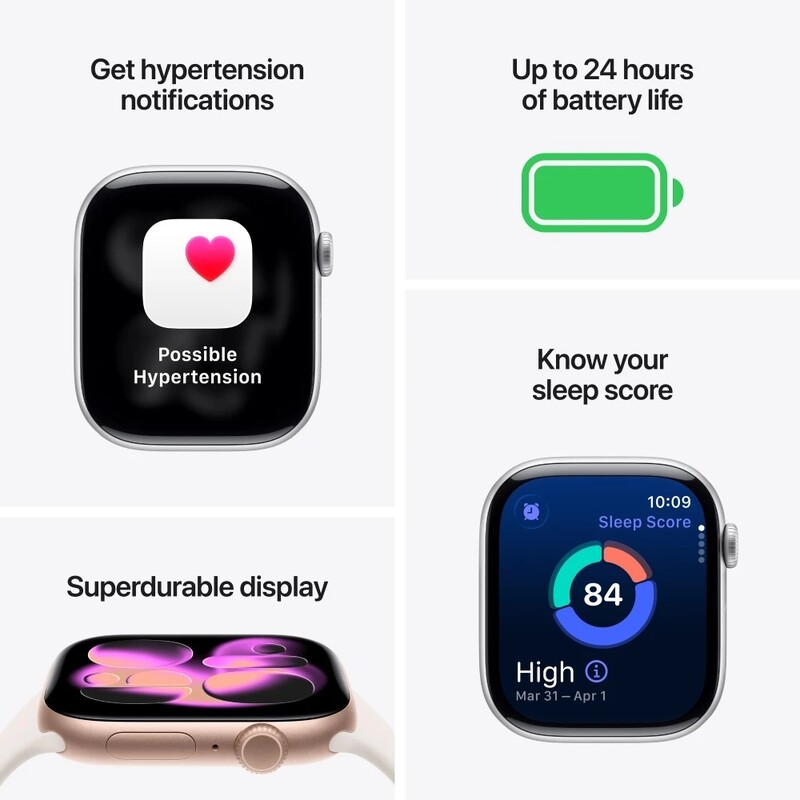 Смарт-годинник Apple Watch Series 11 GPS + Cellular 46mm Slate Titanium Case with Slate Milanese Loop - M/L (MFD44RK/A)