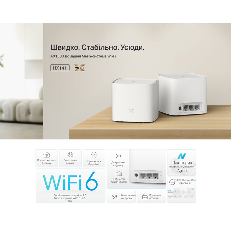 WiFi Mesh-система TP-Link HX141 (1-pack)