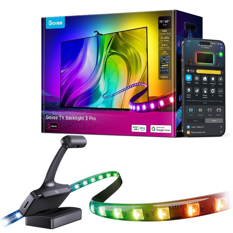 Набір адаптивного підсвічування Govee R2A81 TV Backlight 3 Pro для ТБ та моніторів до 85" (R2A81C11)
