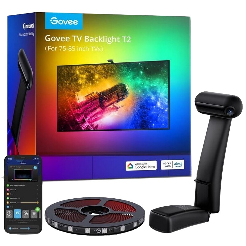 Набір адаптивного підсвічування Govee H605C TV Backlight T2 для ТБ та моніторів до 85" (H605C312)