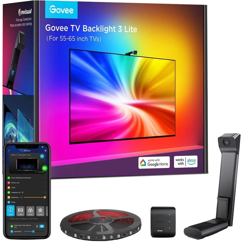 Набір адаптивного підсвічування Govee H6099 TV Backlight 3 Lite для ТБ та моніторів до 65" (H60993D1)
